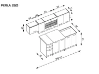 Кухня PERLA сонома pilt 3