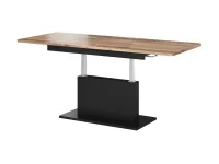 Pikendatav diivanilaud BUSETTI tamm wotan - must pilt 3