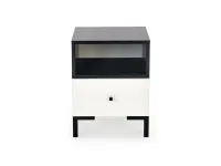 Тумбочка SILVIA черно-белый pilt 4