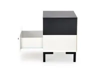 Тумбочка SILVIA черно-белый pilt 3