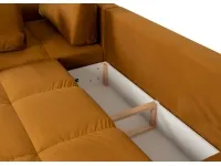 Угловой диван-кровать ATLANTIC MEGA Monolith 48 желтый pilt 4
