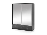 Шкаф-купе ARIA II 180 черный мрамор pilt 2