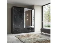 Шкаф-купе ARIA I 200 черный мрамор pilt 2