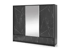 Шкаф-купе ARIA I 250 черный мрамор