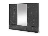 Шкаф-купе ARIA I 250 черный мрамор pilt 2