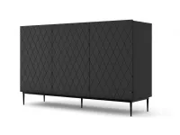 Комод DIUNA 3D Черный pilt 2