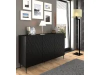 Комод DIUNA 3D Черный pilt 5