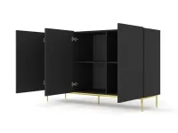 Комод DIUNA 4D Черный pilt 3