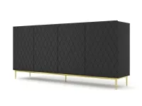 Комод DIUNA 4D Черный pilt 2