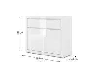 Комод BELLO BIANCO 01 pilt 4