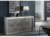 Kummut TORINO 3P valge/hall pilt 2