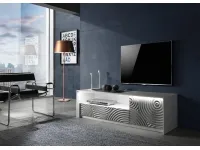 TV стол TORINO 1P1T  белый/серый pilt 2