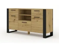 Kummut NUKA C tamm artisan - must pilt 2