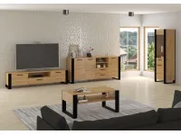 Diivanilaud NUKA F tamm artisan - must pilt 5