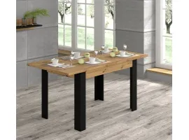 Стол раздвижной NUKA H дуб артисан - черный