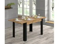 Стол раздвижной NUKA H дуб артисан - черный pilt 2