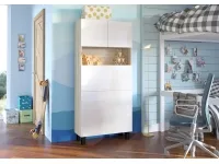 Складной стол со стеллажом HOMI сонома/белый pilt 6