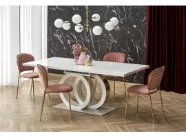 Pikendatav laud GALARDO  valge-kuldne