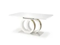 Стол раздвижной GALARDO белый-золотой pilt 5