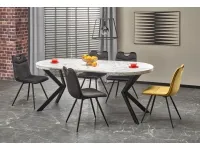 Стол раздвижной PERONI белый мрамор pilt 2