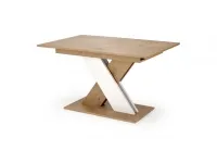 Стол раздвижной XARELTO дуб-белый pilt 8