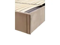 Кровать 160x200 PALAZZO бежевая - с подъемным механизмом pilt 6