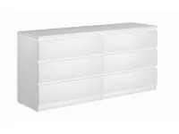 Комод MALTA 6S белый pilt 2