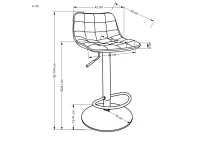 Барный стул H120 серый pilt 3