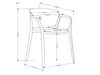 Стул K-491 горчичный pilt 7