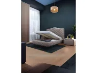 Voodi 180x200 PRESTIGE tõstemehhanismiga - Beež pilt 3