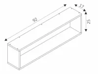 Полка настенная COSMO C12 - Белый pilt 3