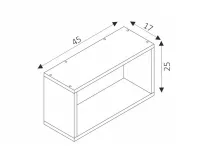 Полка настенная COSMO C11 - Белый pilt 3