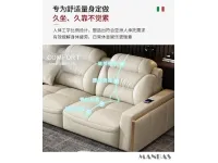Диван-кровать Premium Italian Genuine Leather Sectional Sofa Sets Couch Sofas with 4 seat pilt 7