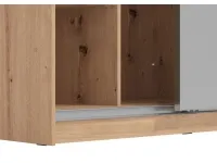 Шкаф-купе MONDEGO 220 белый / дуб артисан pilt 5