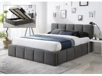 Кровать 160x200 TONE с подъемным механизмом - Темно-серая pilt 2