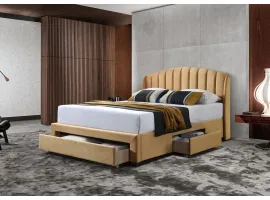 Кровать 160x200 STORMY желтая