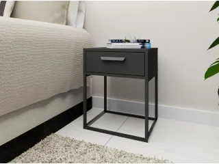 Тумбочка TRENDY SN-3 Антрацит pilt