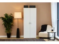 Riidekapp BASIC 2D - Valge pilt 3