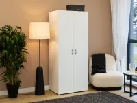 Riidekapp BASIC 2D - Valge pilt 2