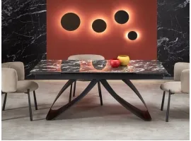 Pikendatav laud HILARIO must marmor