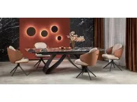 Стол раздвижной HILARIO чёрный мрамор pilt 4