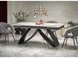 Pikendatav laud HILARIO valge marmor