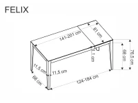Pikendatav laud FELIX hall pilt 5