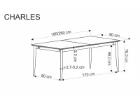 Pikendatav laud CHARLES pilt 5