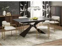 Стол раздвижной LUCIANO синий мрамор pilt 2