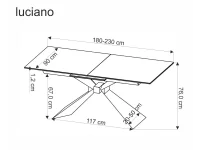 Pikendatav laud LUCIANO sinine marmor pilt 6