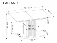 Стол раздвижной FABIANO pilt 11