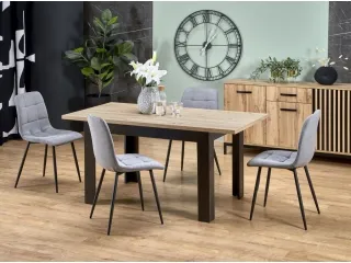 Pikendatav laud BAGIO tamm artisan / must pilt