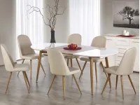 Стол раздвижной EDWARD дуб медовый pilt 2