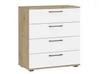 Комод FLEX KM-1 белый / дуб артисан pilt 2